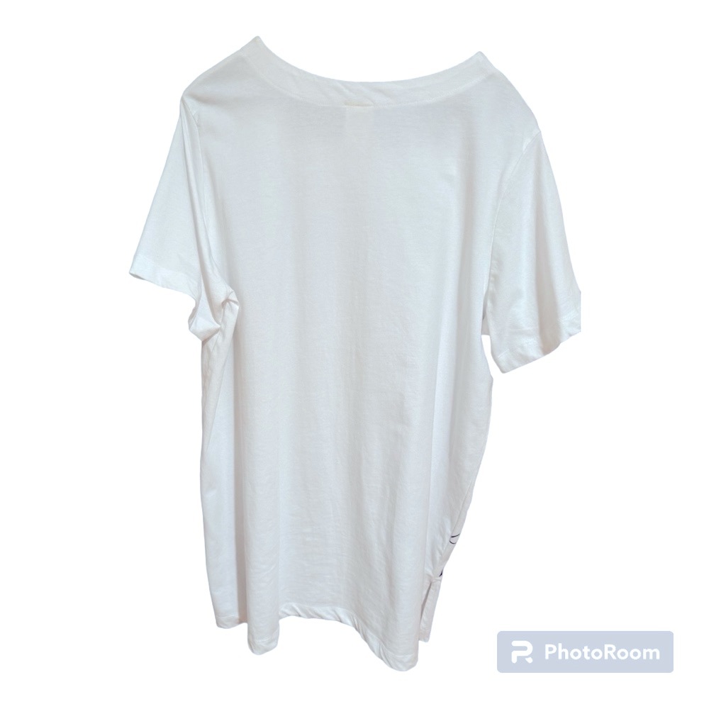 Blair Tunic White with Black Floral Long. Women’s XL. Cotton. - Picture 3 of 4